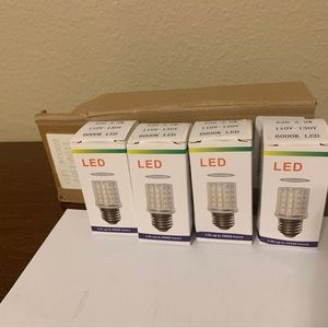 4 Pack LED Refridger b A15 Fridge Freezer Lightbulbs E26 3.5W 110V-130V 6000 LED